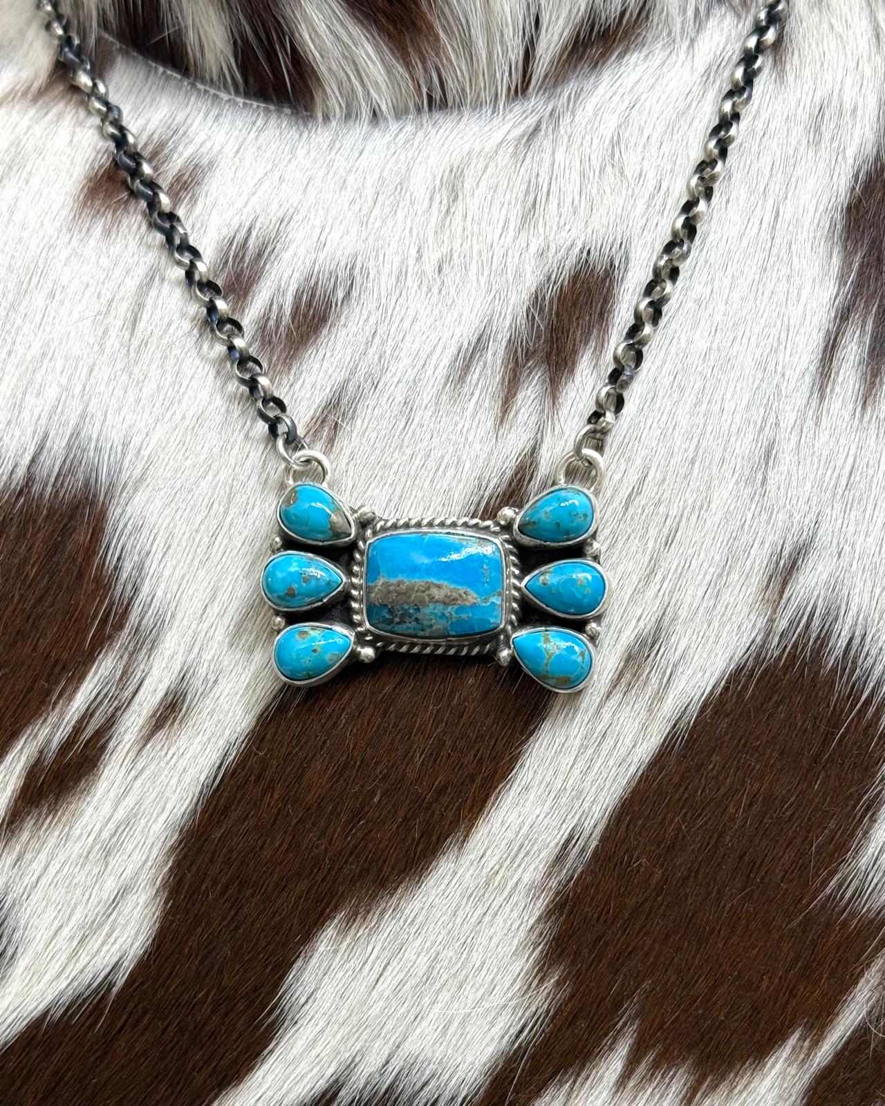 20” Square Cluster Necklace *Native