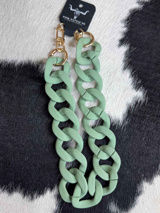 Olive Green Bag Charm