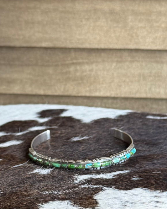Zuni Sonoran Inlay Cuff *Native