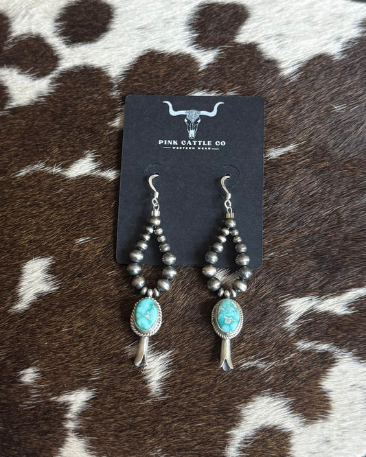 Pearl Flower Blossom Earrings * Native