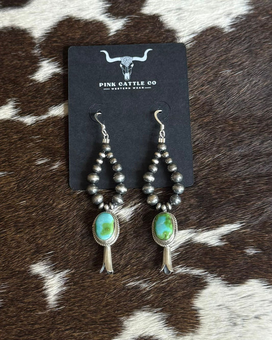 Sonoran Pearl Flower Blossom Earrings * Native