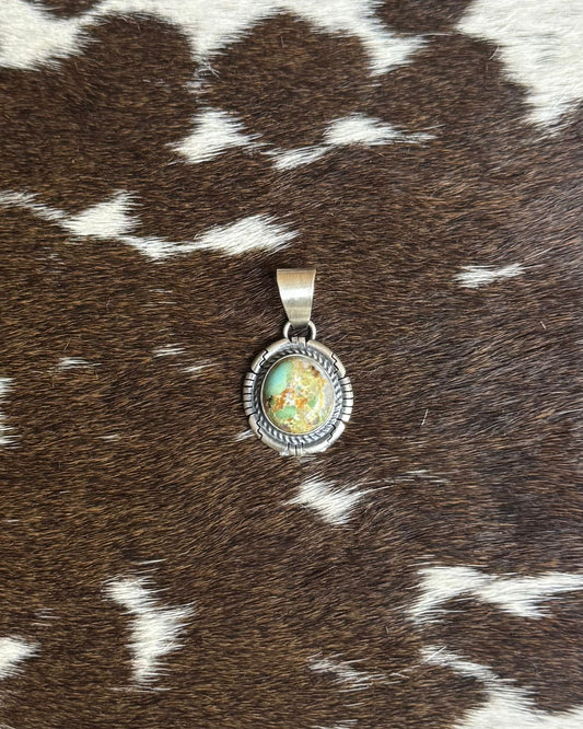 Simple Green Turquoise Pendant *Native