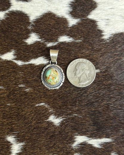 Simple Green Turquoise Pendant *Native
