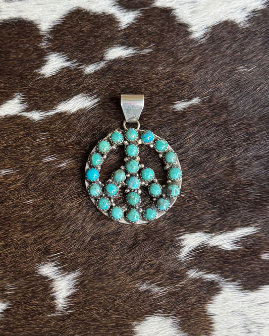 Turquoise Peace Pendant *Native