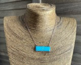 Turquoise Copper Bar Chain