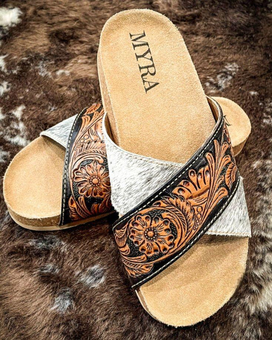 Nevada Hand-tooled Sandals