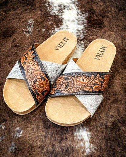 Nevada Hand-tooled Sandals