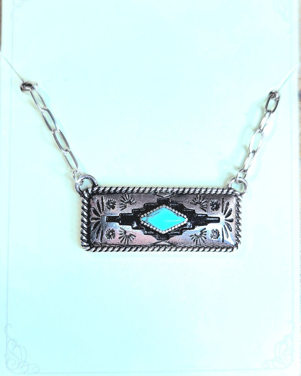 Arizona square necklace