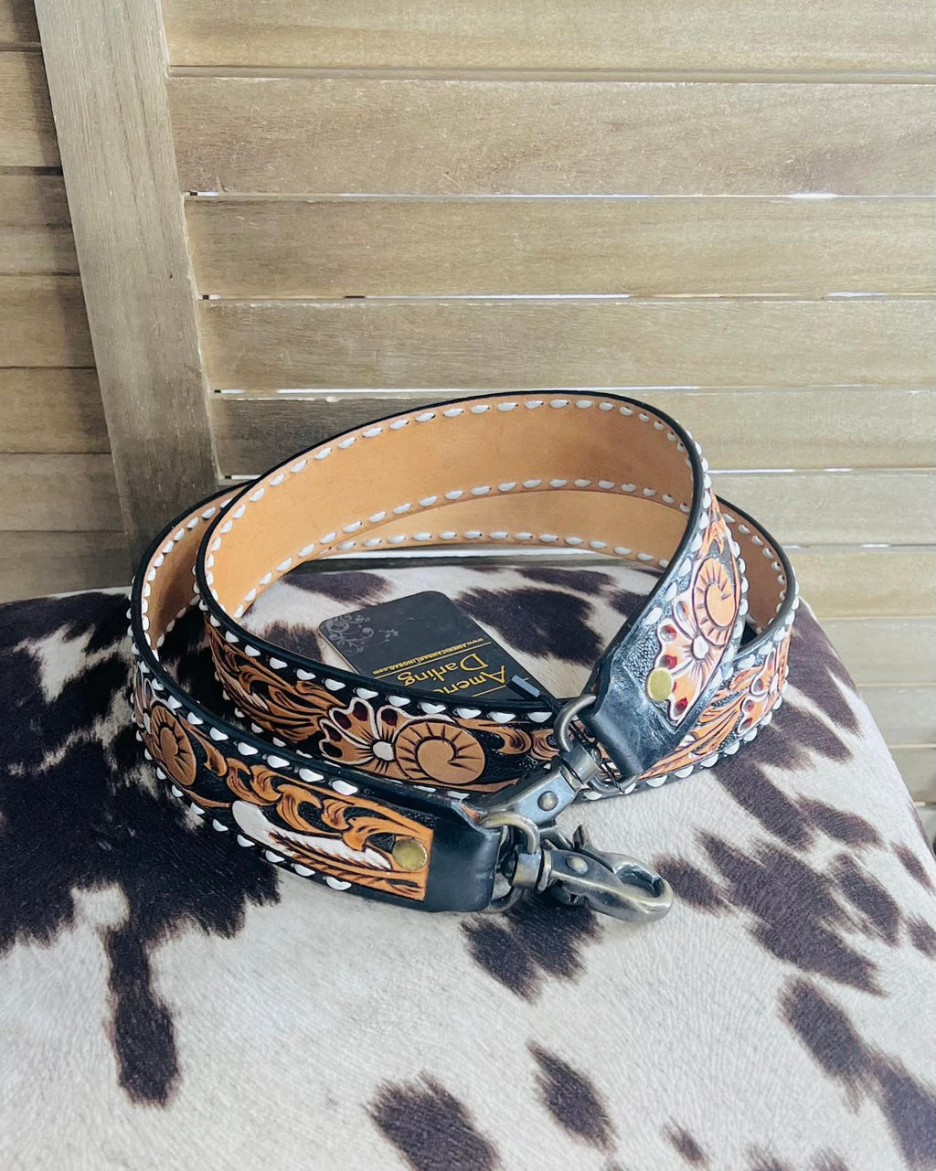 Black and Brown AD Bag Strap