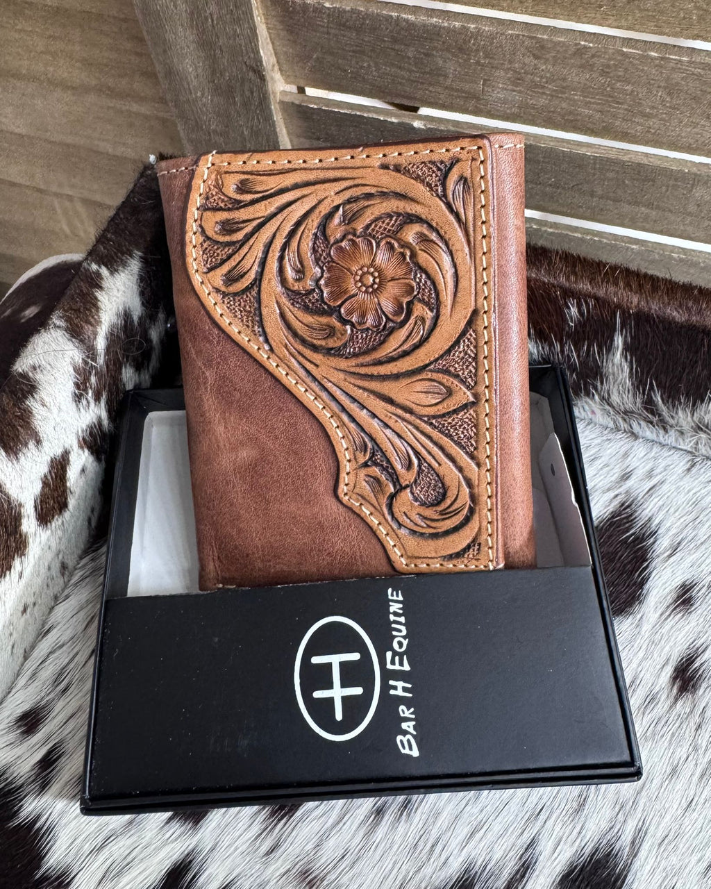 Leather Tooled Wallet