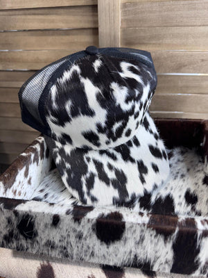 A- Cowhide Black Cap