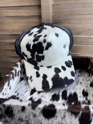 D- Cowhide Black Cap