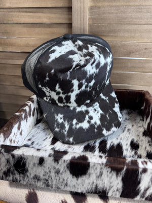 E- Cowhide Black Cap