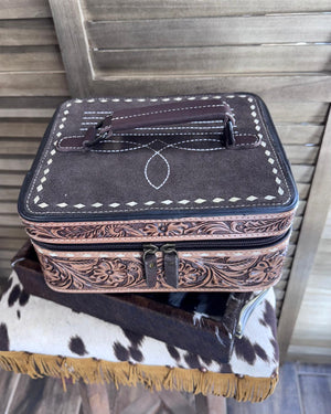 Dark Brown Bootstitch Jewelry Box