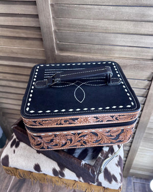 Black Bootstitch Jewelry Box