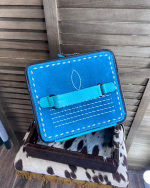 Turquoise Bootstitch Jewelry Box