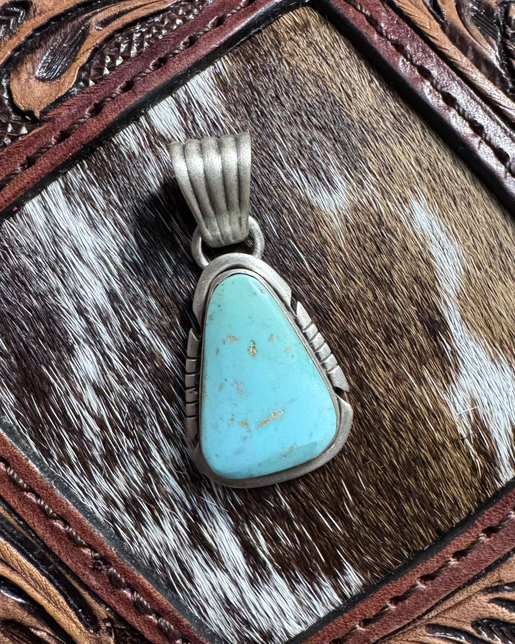 Turquoise Triangle Pendant