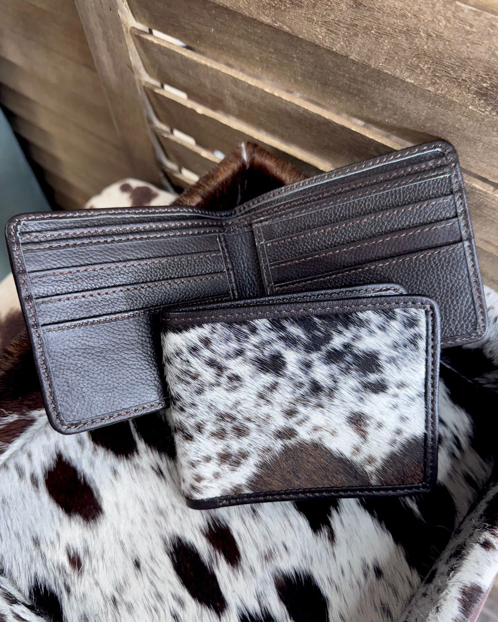 Folded Cowhide Wallet