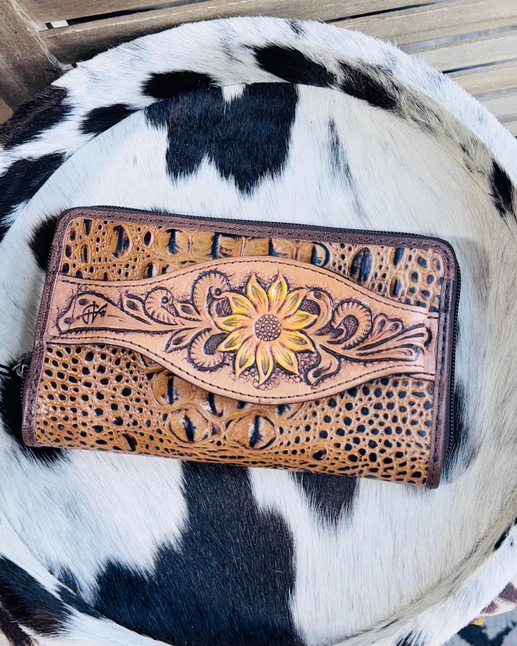 Sunflower Caiman Wallet