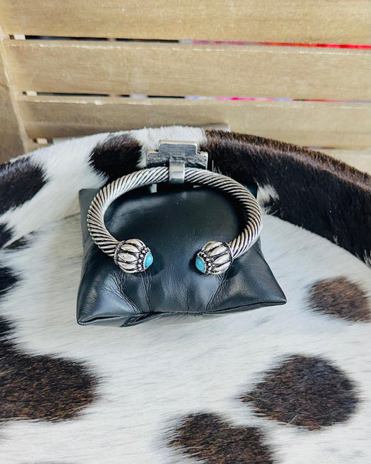 Cross Turquoise Cuff