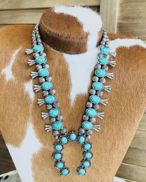 Turquoise Squash Statement Necklace