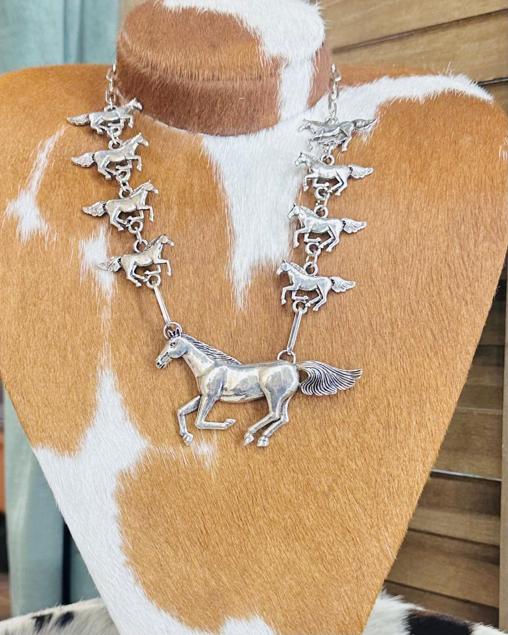 Multi Horse Statement Necklace