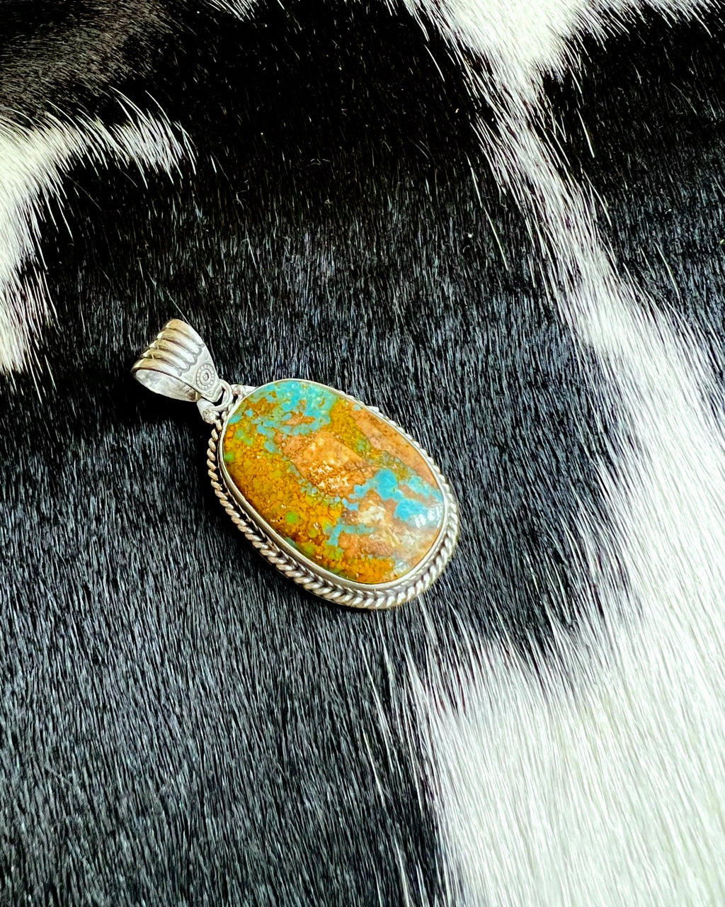 Turquoise w/ Brown Pendant