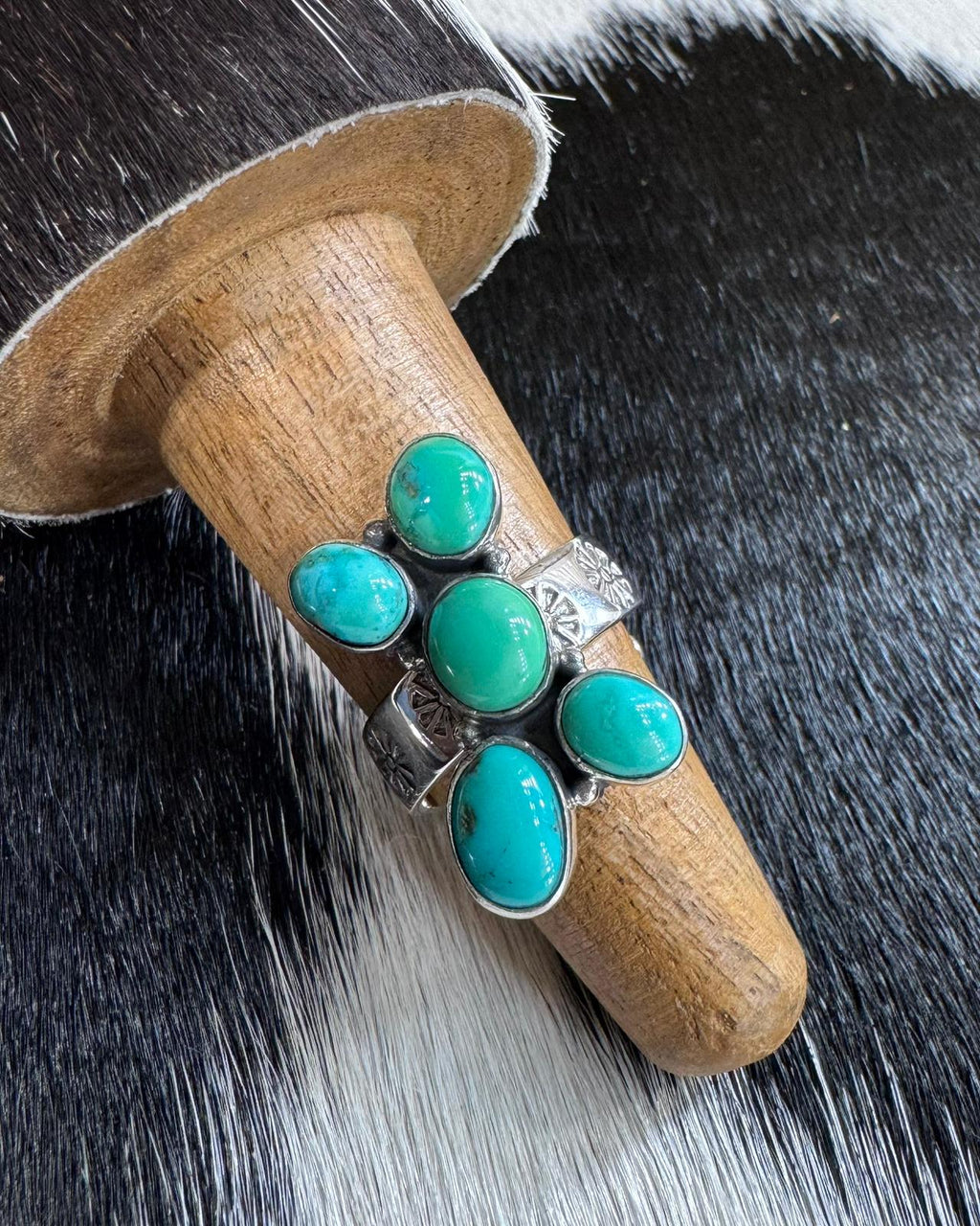 Zia Mixed Turquoise 3 Piece Ring *Adjustable