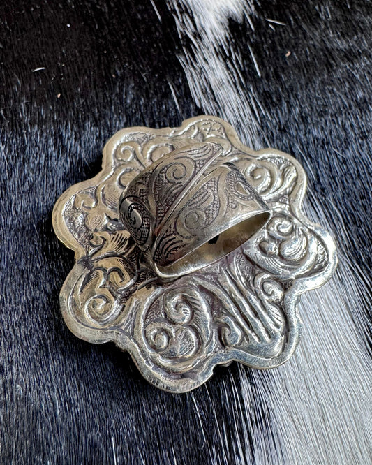 Tibet Turquoise & Silver Ring *Adjustable