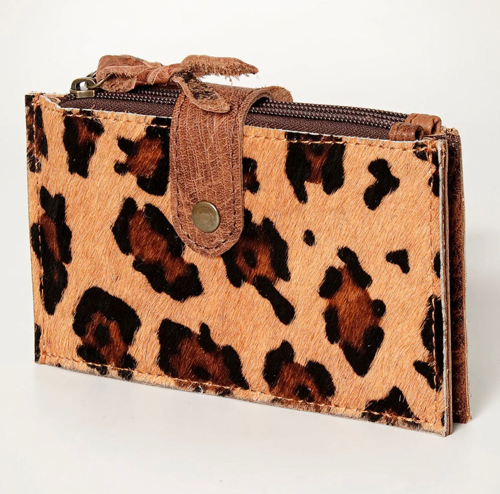 Leopard AD Zipper Wallet