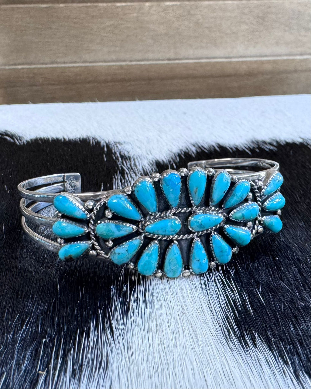 Turquoise Concho Cuff