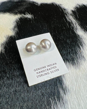 8mm Sterling Pearl Studs