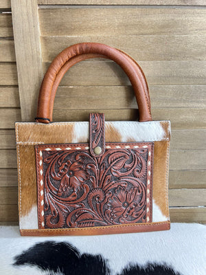 Tooled Cowhide Bible Cover