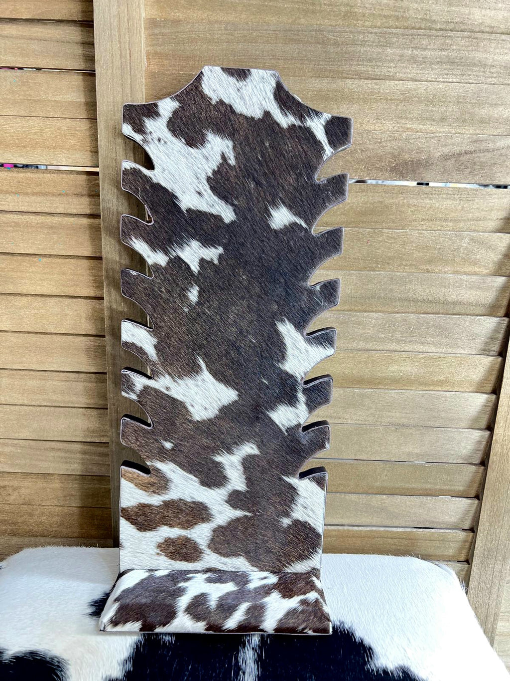 Cowhide Necklace Holder