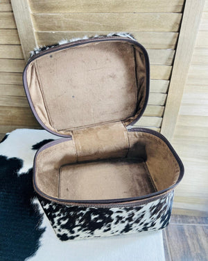 Cowhide Spotted Makeup Case