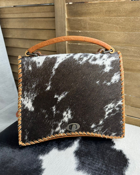 Cowhide Hand Held Bag