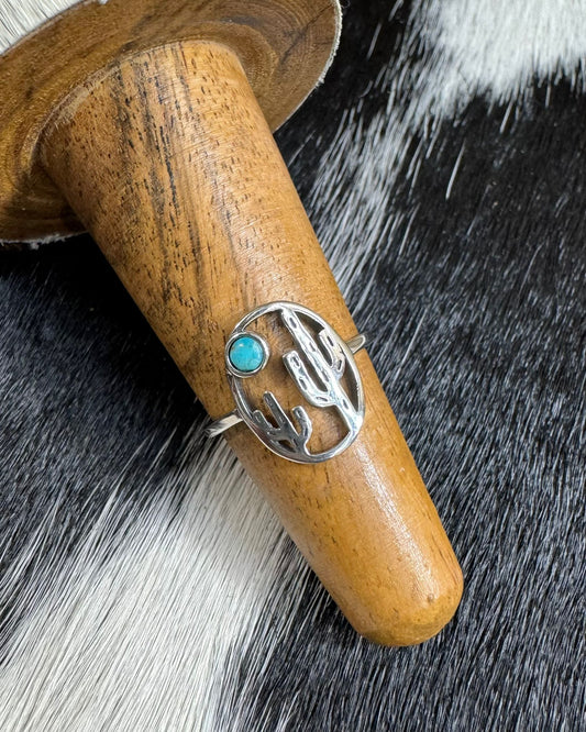 Cactus Turquoise Ring