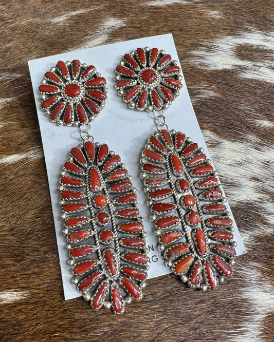 Dangle Full Cluster Earrings