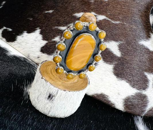 Tiger's Eye Cluser Ring *Non Native