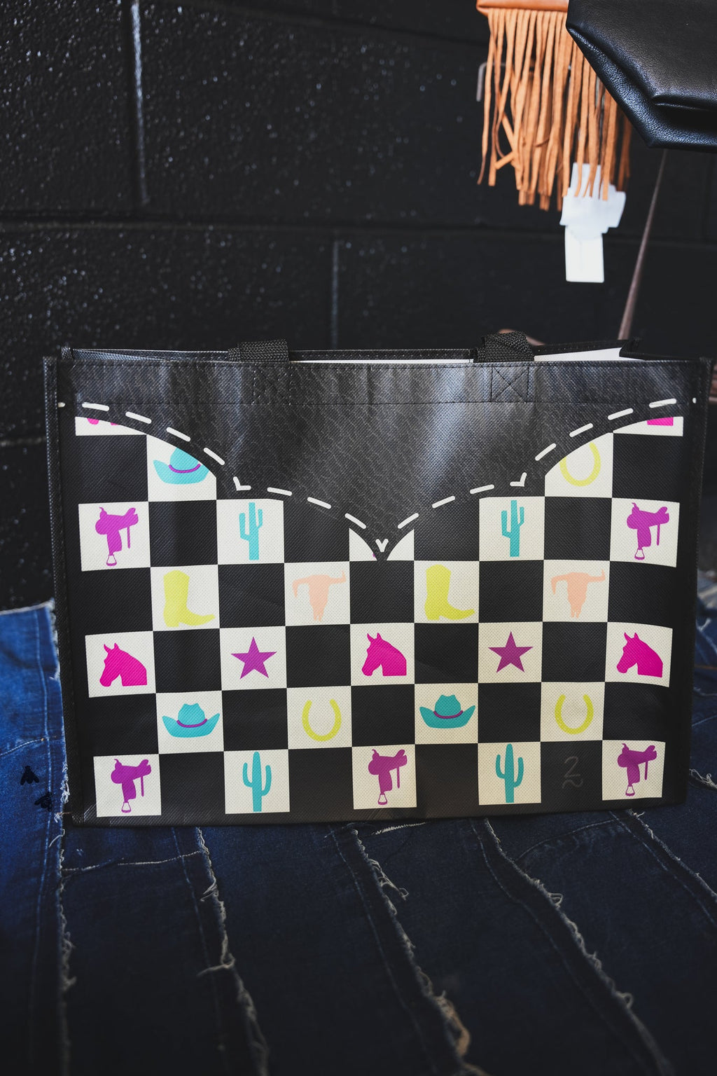 Reusable Checkered Bag