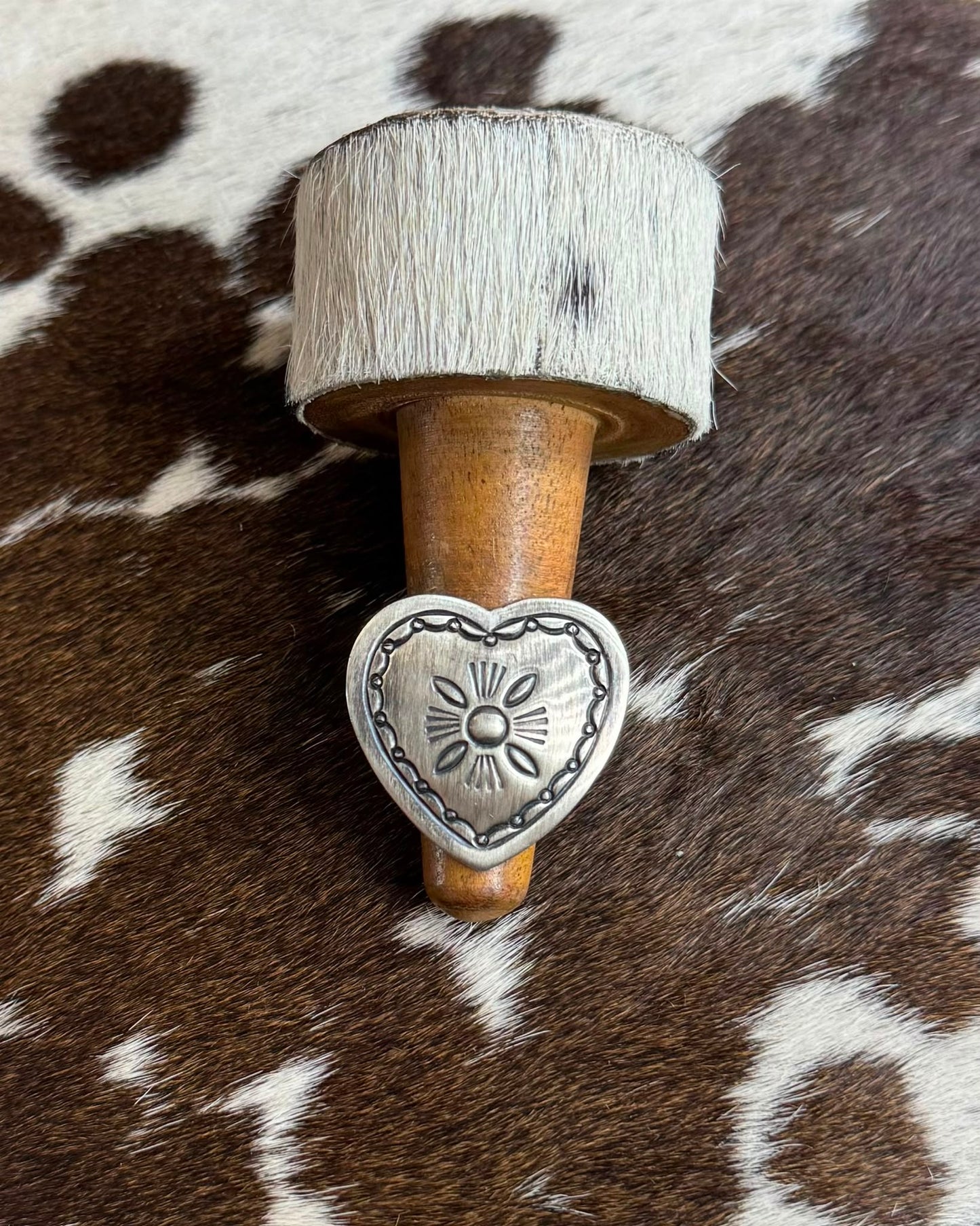 Sterling Pattern Heart Ring * Native