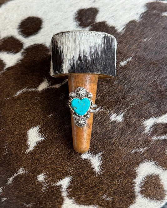 Turquoise Heart Ring *Native
