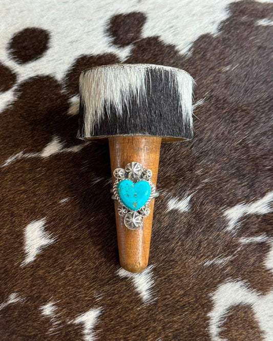 Turquoise Heart Ring *Native