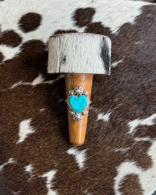 Turquoise Heart Ring *Native