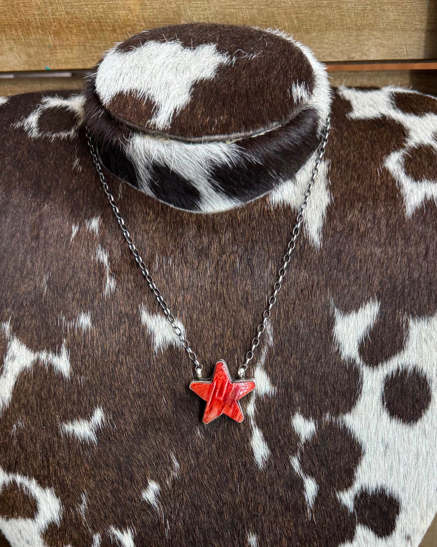 Red Spiny Star Necklace *Native