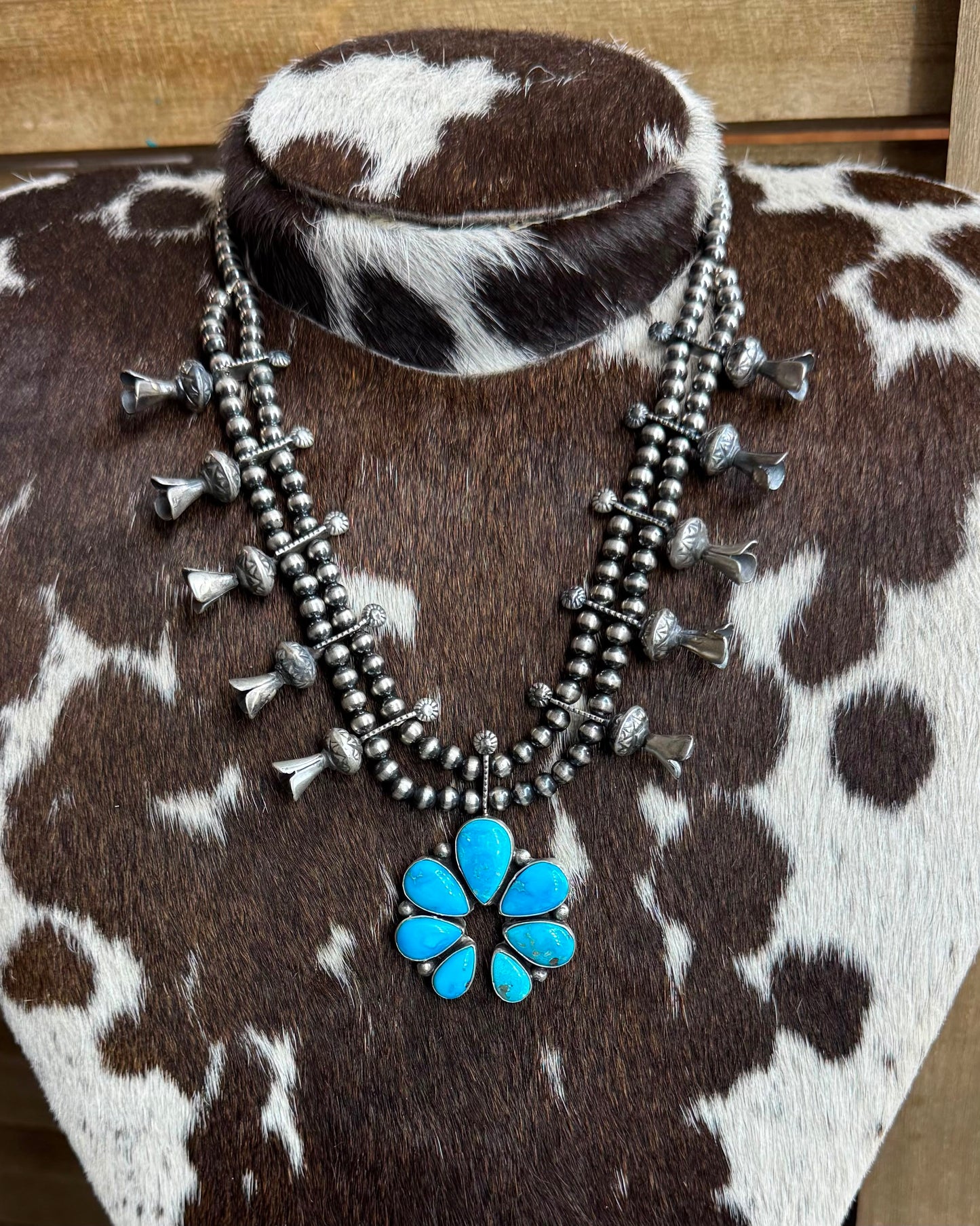 Sonoran Squash Blossom Necklace *Native