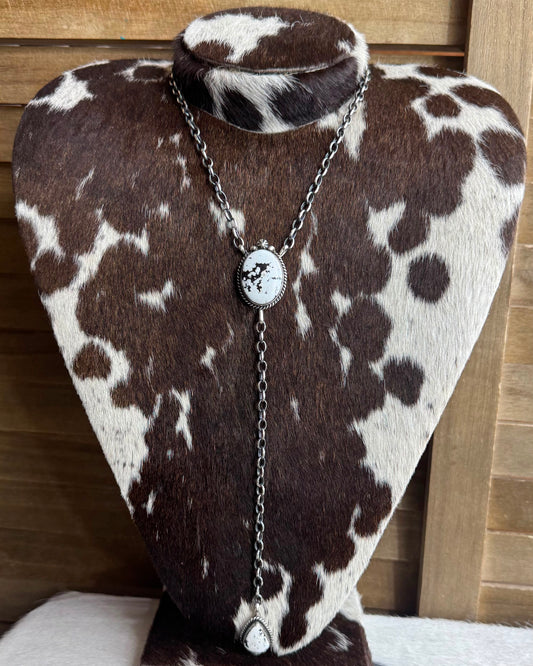 White Buffalo 2 Stone Lariat *Native