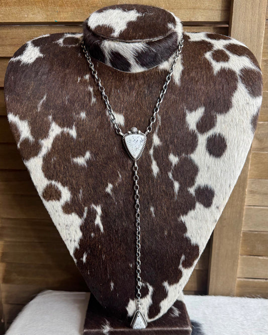 White Buffalo 2 Stone Lariat *Native