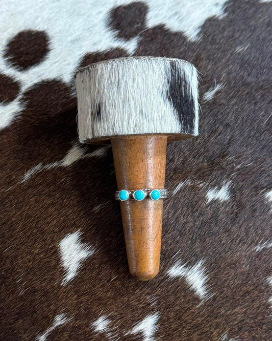 3 Stone Dainty Ring *Native