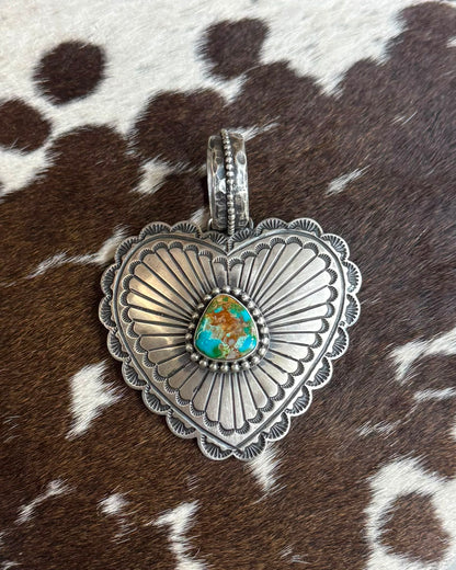 Sterling Heart Sonoran Pendant *Native